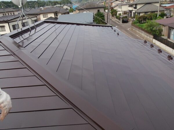 平成24年12月 名取市 S様邸屋根塗装リフォーム事例