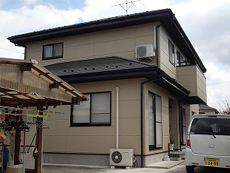 平成24年10月岩沼市 I様邸外壁・屋根塗装リフォーム事例