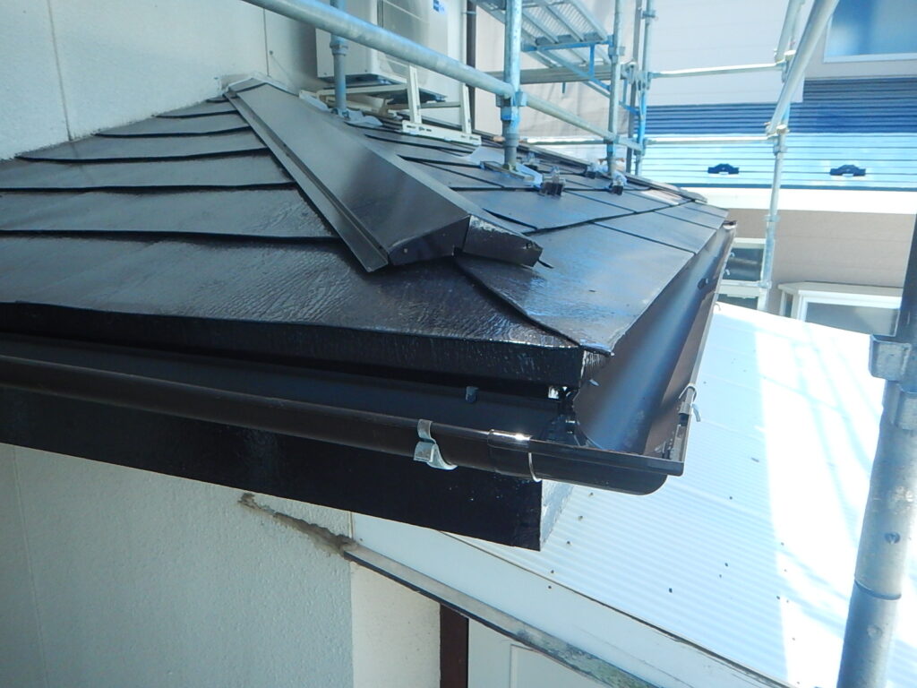 軒トイ・集水桝取付完了