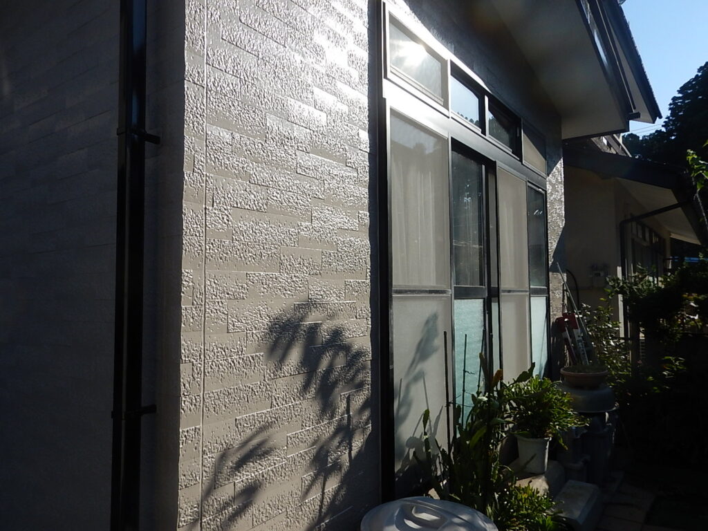 施工完了<br />
増築棟　サイディング外壁